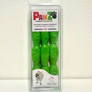 Pawz Green Rubber Dog Boots